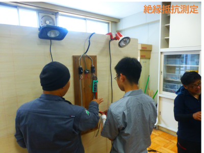 絶縁抵抗の測定・電流測定